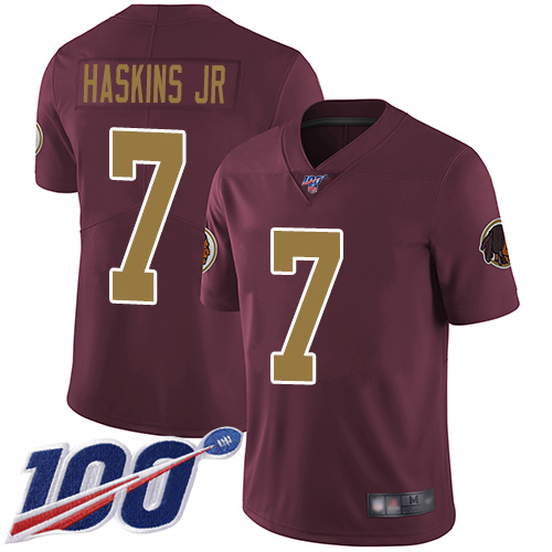 Washington Redskins Limited Burgundy Red Men Dwayne Haskins Alternate Jersey NFL Football 7->nfl t-shirts->Sports Accessory